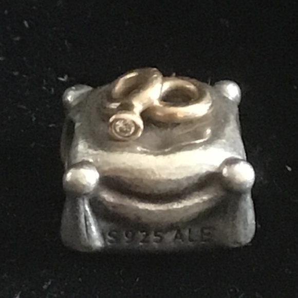 COPY - Pandora two tone wedding rings charm - Picture 7 of 10